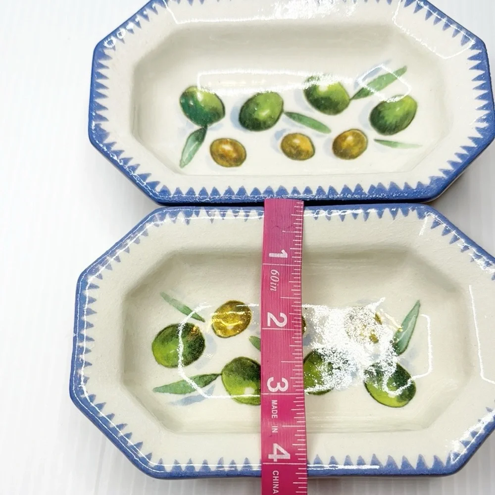 Two - Williams Sonoma Sardinia Olive Dishes